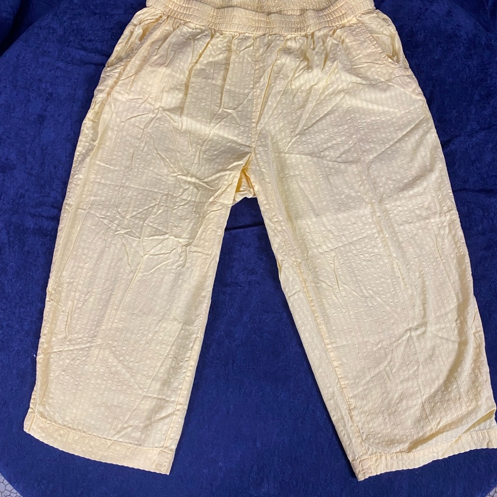Woman Within yellow pants (665)